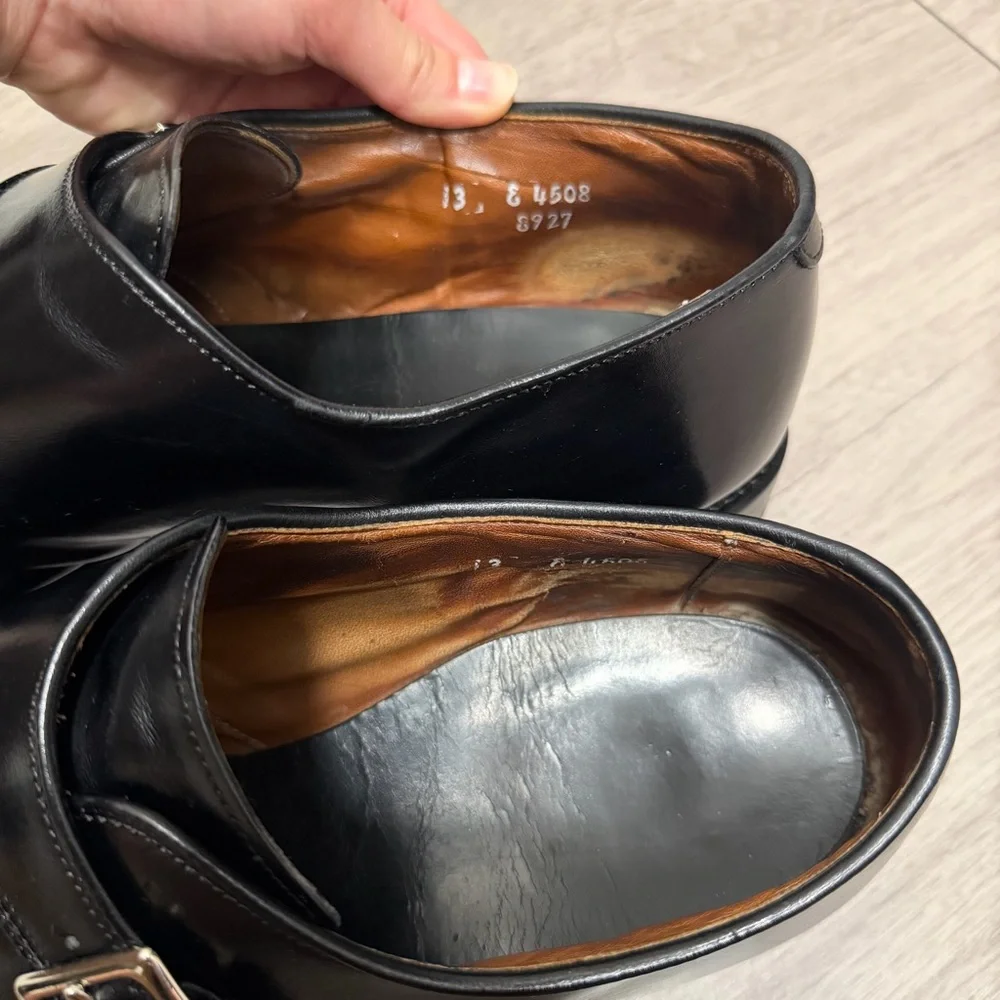 Allen Edmonds, Black, Monk Strap Dress‎ Shoe  | Men’s 13